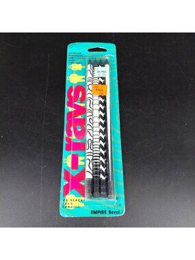 Vintage Empire Berol X-Rays #2 Black Lead Pencil Set 4 Geometric Art Drawing USA